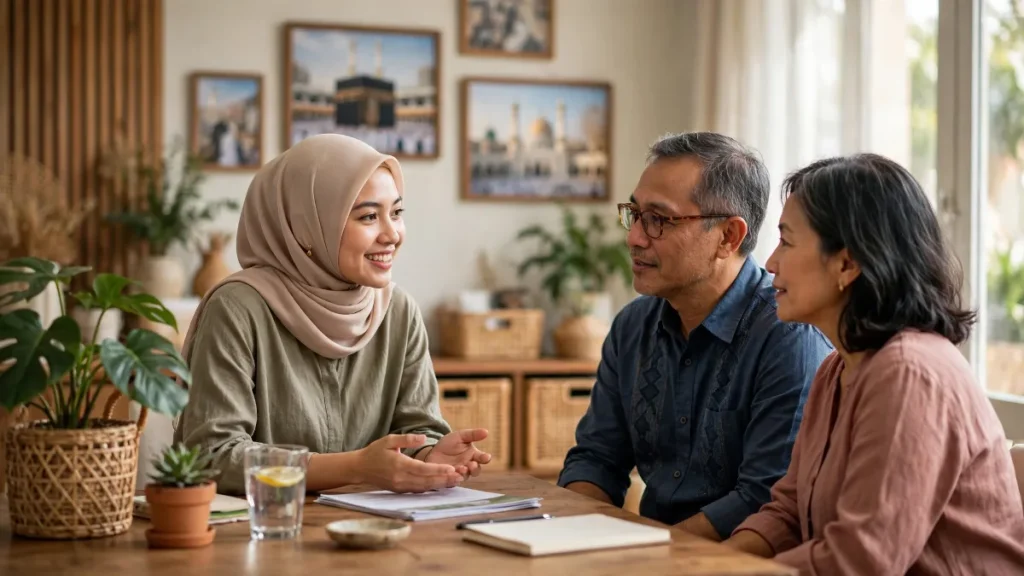 Kantor travel melayani calon jamaah, ilustrasi contoh website travel umroh