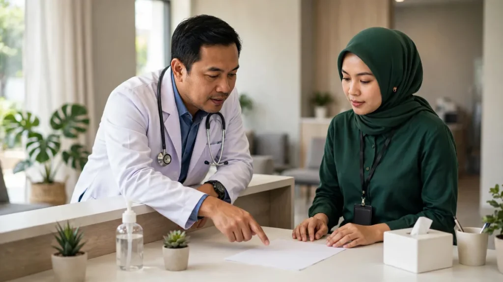 Pemilik klinik di Medan membahas harga website