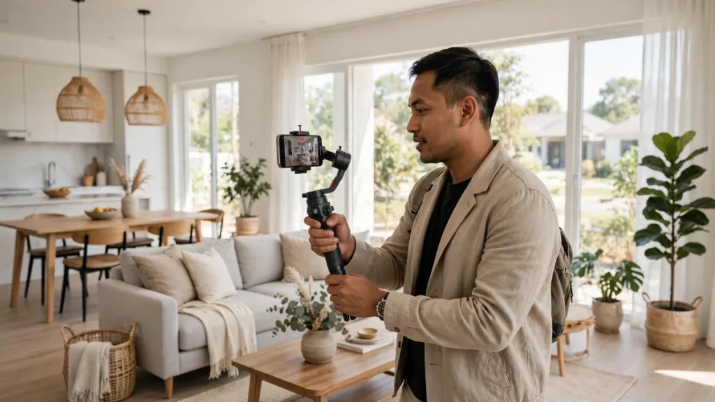 Membuat video tur rumah untuk iklan properti online