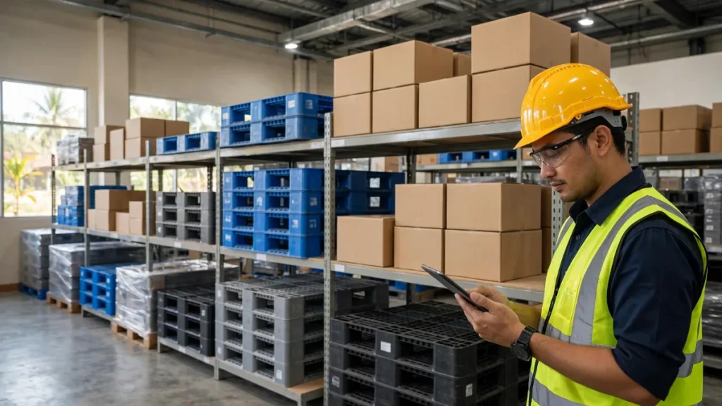 Produk pabrik yang ditampilkan dalam katalog produk online manufaktur