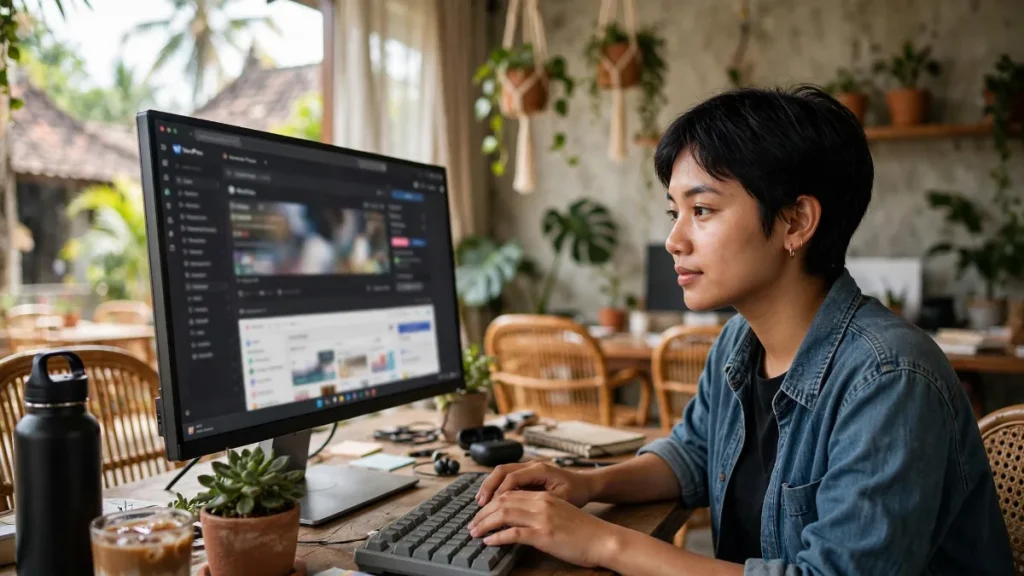Developer mengatur plugin WordPress di dashboard