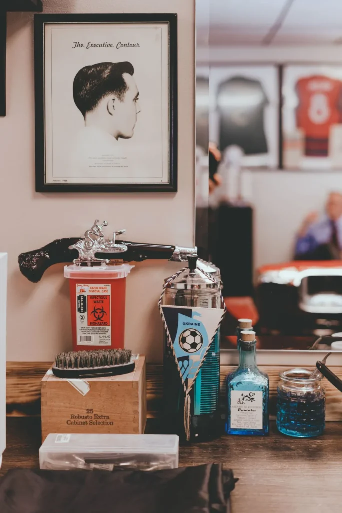 Interior barbershop modern