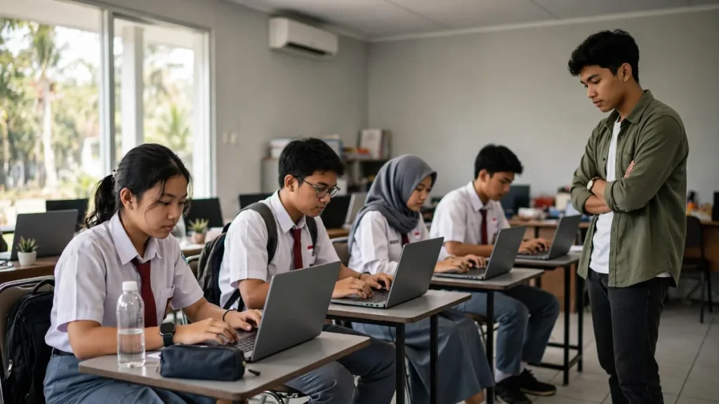 Promosi bimbel lewat tryout online untuk siswa SMA