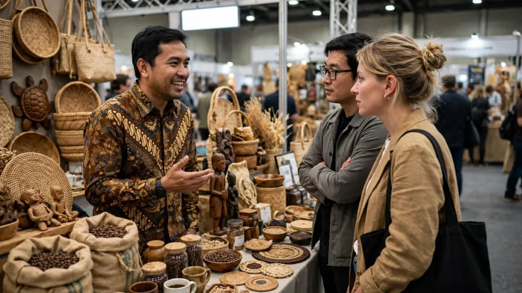 Promosi ekspor impor lewat pameran dagang dengan pembeli asing