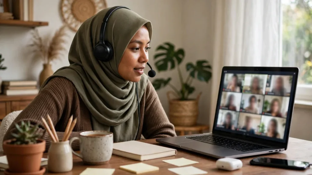 Promosi kursus online lewat webinar gratis oleh mentor