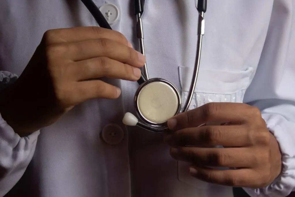Stetoskop dokter di klinik