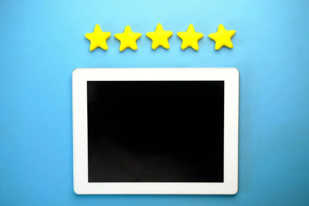 Rating bintang dari ulasan Google pelanggan