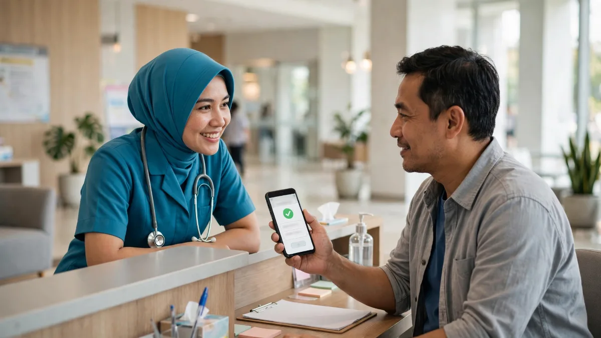 Pendaftaran online di website rumah sakit